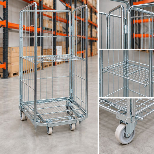 Roll Container with Three Doors