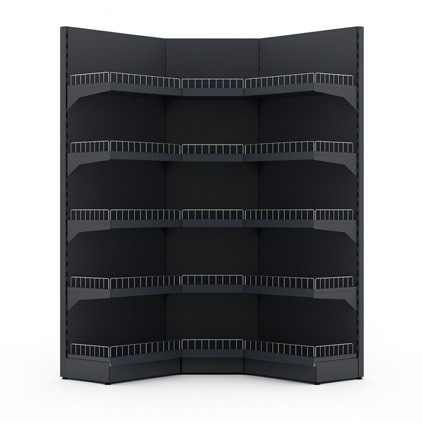 Коммерческая угловая полка для внутреннего пространства 2110x665x470