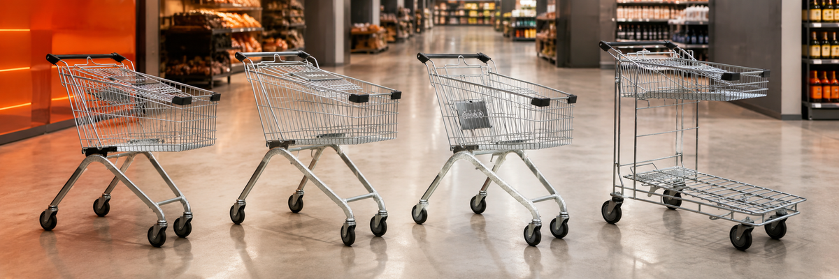 Cărucioare pentru cumpărături în Supermarketuri - Catalog
